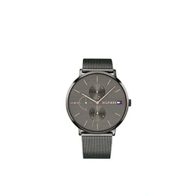 Bild av Tommy Hilfiger Damer multi urtavla kvartsur Jenna med nät rostfritt stål armband, GRÅ, Einheitsgröße, armband