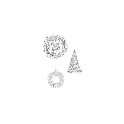 Bild av Securit® A2 windoodle Julevindue design