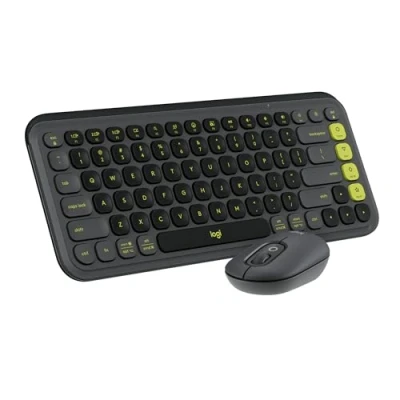 Bild av Logitech POP ICON COMBO, Bluetooth tangentbords och muskombination, bekvämt skrivande, programmerbara tangenter knappar, tysta klick, Easy Switch upp till 3 enheter Graphite