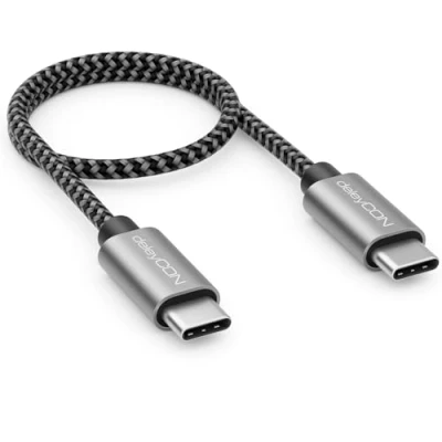 Bild av deleyCON 0,30m USB C Kabel PD3.0 (60W Snabbladdning) Kort 30 cm till Laddningskabel för iPhone 16 15 Pro Max Samsung Galaxy S24 S23 S22 Pixel iPad MacBook Air Surfplattor Switch PS5