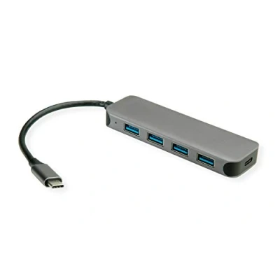 Bild av Roline VALUE USB 3.2 Gen 1 Hub 4 porte Grey