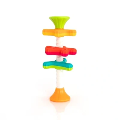 Bild av Fat Brain MinniSpinny Spinning Toy, Stacking Toy for Babies, Sensory Colourful Development the First Ever Twirling Educational Girls and Boys 10 Months Older