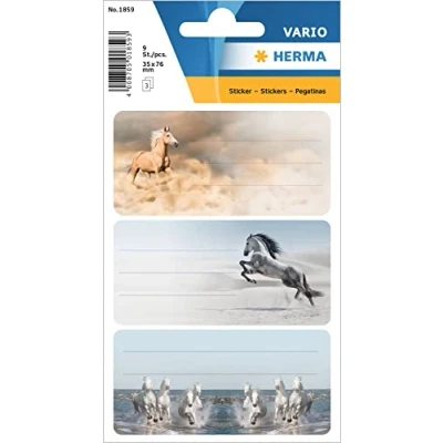 Bild av HERMA Horses, 9 styck, Multifärg