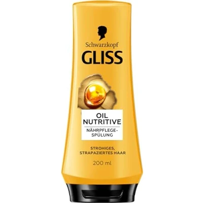 Bild av Gliss balsam Oil Nutritive (200 ml), hårbalsam ger näring åt halm, skadat hår intensivt, säkerställer perfekt kambarhet