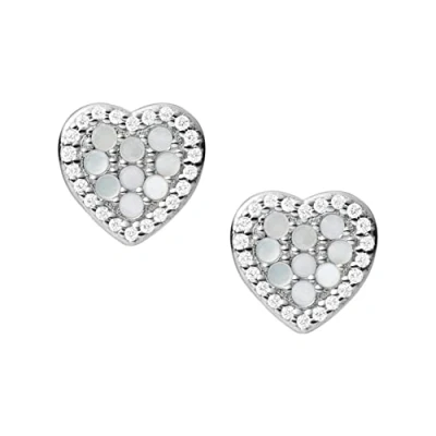 Bild av Fossil Örhängen För Kvinnor Sterling Silver, 9.1mm X Silver Örhängen, JFS00568040