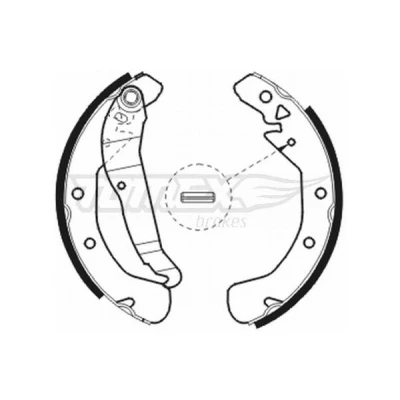 Bild av TOMEX brakes TX 20 78 Mâchoires De Frein Essieu arrière 228 42 OPEL: Astra H 3/5 portes, Vectra B Berline, Combo C Tour, VAUXHALL: Mk3 CC