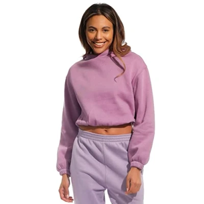 Bild av Light &amp; Shade LSLSWT021 Dam beskuren huva topp, violett, Large
