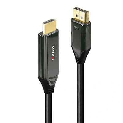 Bild av LINDY DisplayPort till HDMI 8K60 adapterkabel aktiv 1 m