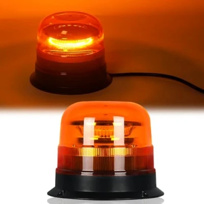 Bild av AOHEWEI Led varningsljus Bärnstensfärgad, 8 blinkande &amp; 2 roterande mönster 12/24V 42st Strobelampa för jordbruksmaskiner Kommersiella fordon Skolbuss Traktor Grävmaskiner Lastbil