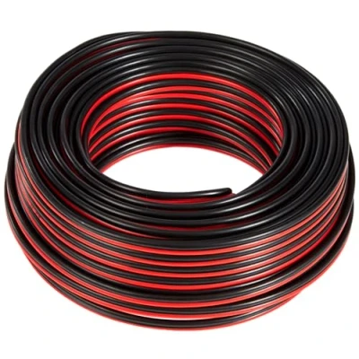 Bild av Goobay 67733 Högtalarkabel 2 x 1,5 mm² CCA tråd/boxkabel ljudkabel meter/högtalarkabel kabel/subwoofer kabel/röd svart/25 m