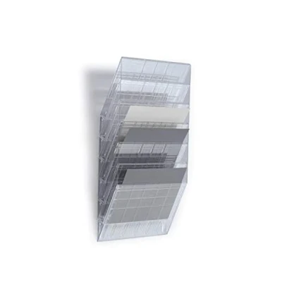 Bild av Durable 1709785400 broschyrställ vägg Flexiboxx 6, A4 liggande, 1 set, transparent