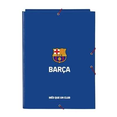 Bild av F.C. BARCELONA 2: a UTRUSTNING Folio mapp med 3 flikar, perfekt för barn i olika åldrar, bekväm och mångsidig, kvalitet styrka, 26x36,5 cm, färg blå rödbrun, Blå/rödbrun, Estándar,