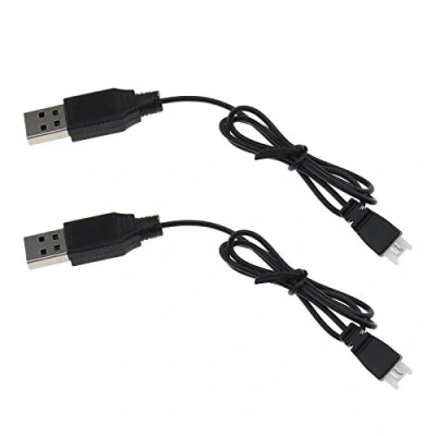 Bild av 2st USB laddarkabel RC LiPo Batteri Strömförsörjning Laddningssladd 55 cm Tråd kompatibel med Syma X5C X5SC X5SW H107C Quadcopter Drone