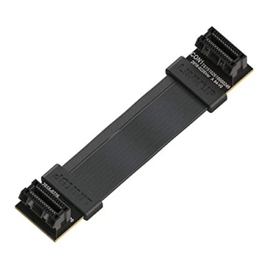Bild av LINKUP flexibel SLI Bridge GPU kabel med extrem höghastighetsteknik, premiumskärmning, 85 ohm design för NVIDIA grafikkort, inte kompatibel AMD eller RTX 2000/3000 GPU, 6 cm