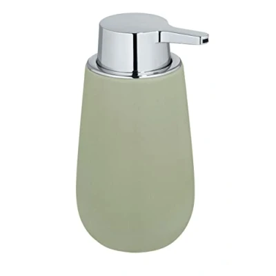 Bild av Wenko Badi Dispenser för flytande tvål, 0,32 l, keramik, limegrön, 16 x 8 9,5 cm