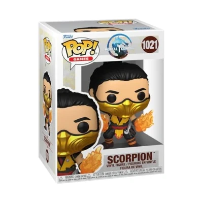 Bild av Funko POP! Games: MK1 Scorpion Mortal Kombat Game Franchise Vinylfigur för samlare Presentidé Leksaker barn och vuxna Fans av videospel Modellfigur