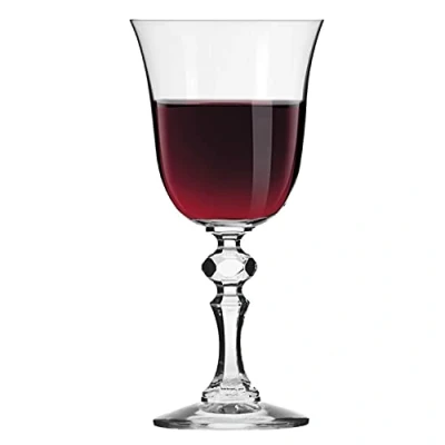 Bild av Krosno Litet rött vinglas set om 6 220 ml Krista kollektion kristallglas Perfekt för hem, restauranger och fester diskmaskinssäker