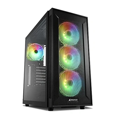 Bild av Sharkoon TG6M RGB Tower ATX Chassi Svart