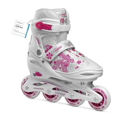 Bild av Roces Jokey 3:0 inline skridskor vit rosa 30