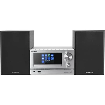 Bild av Kenwood M 7000S S Minianläggning Smart Micro Hi Fi system med internetradio, DAB+, CD/USB och ljudstreaming, i silverfärg