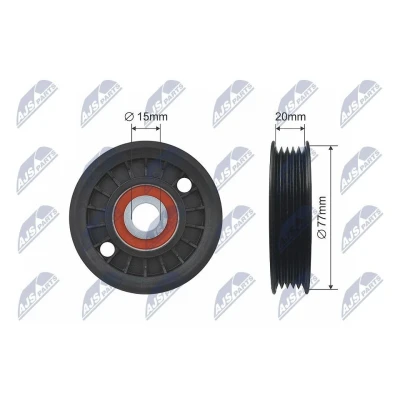 Bild av Styrrulle, drivrem/kilrem, audi a4 b5, b5 avant, a6 c5, c5 028 903 315 M, 028903315M
