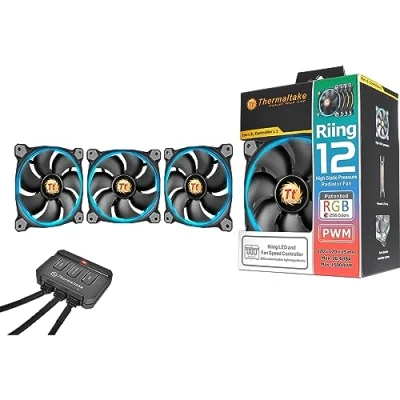 Bild av Thermaltake Riing 12 LED RGB uppsättning med 3 fläktar