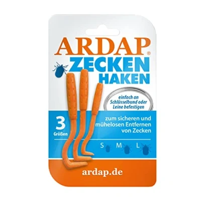 Bild av ARDAP fästingtång och fästingkrokar 3 pack Enkelt effektivt Professionell för hundar, katt människor Pålitlig mot fästingar av alla storlekar