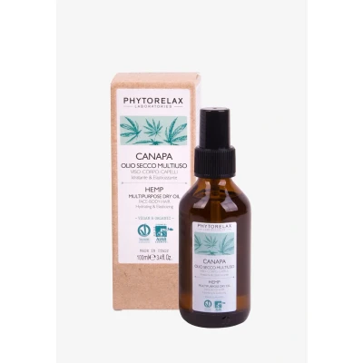 Bild av Phytorelax Vegan &amp; Organic HEMP Hydrating Elasticizing Multipurpose DRY OIL Fuktighetskräm, Storlek: 100 ml,