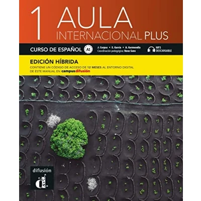 Bild av Aula internacional Plus 1 A1 Edición híbrida: internacional. Libro del alumno y cuaderno de ejercicios con audios vídeos + código directo ... manual en Campus Difusión (12 meses)