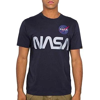 Bild av Alpha Industries NASA Reflekterande T tröja för män Rep.Blue