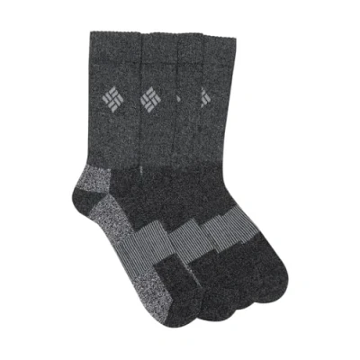 Bild av Columbia Hankoppling 4 pack fuktkontroll Ribbad besättning, svart, Sock Size: 10 13/Shoe Size:9 11