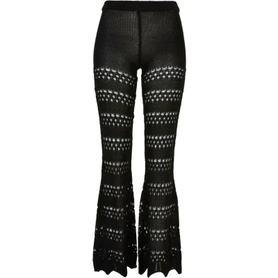 Bild av Urban Classics Flared Crochet Tygbyxor, Storlek: 4XL, Black