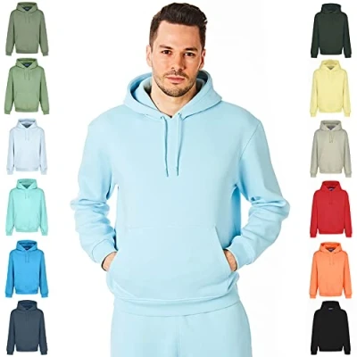 Bild av Ript Essentials by Performance RCSWT763 męska bluza z kapturem miękka w dotyku kapturem, akwamaryn, mała