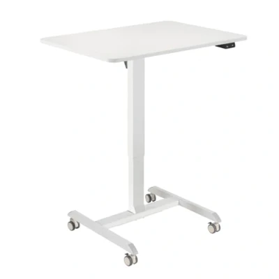 Bild av LogiLink Sit stand workstation, single motor, w/casters, white