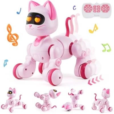 Bild av VEVOR Robotleksak, barn, fjärrkontroll, smart RC katt, programmerbar touch kontroll, robotleksak för födelsedagspresent, jul, pojkar flickor på 3, 4, 5, 6, 7, 8, 10 år