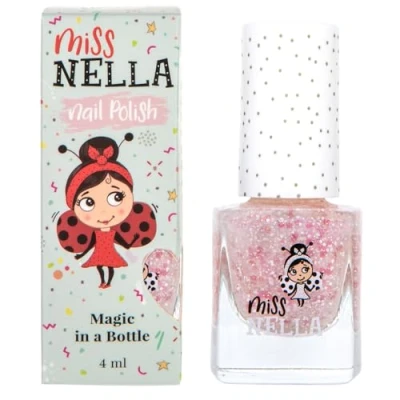 Bild av Miss Nella Happily Ever After Speciellt turkos glitternagellack för barn, vattenbaserat och luktfritt som enkelt går att skala bort.