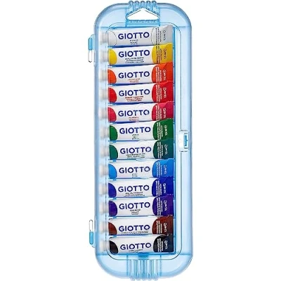 Bild av Giotto 49658X Extra Tempera slang, blandade färger, 7,5 ml (12 pack)