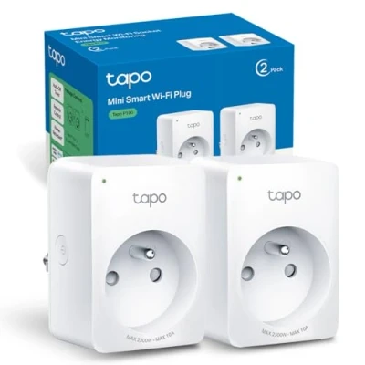 Bild av TP Link Tapo Prise Connectée WiFi, compatible avec Alexa et Google Home, Commande Vocale, Contrôler a distance, P100(2 pack)