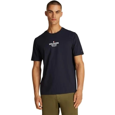 Bild av Tommy Hilfiger TEE Unisex Tshirt med print, Storlek: Small, Desert sky