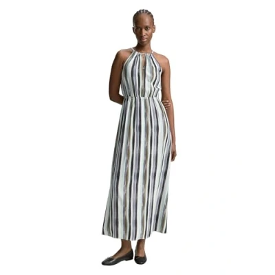 Bild av TOM Tailor Denim American Neckline MAXI Dress Vardagsklänning, Storlek: XS, Watercolor stripe