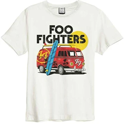 Bild av Foo Fighters Amplified Collection Camper Van herr T shirt grädde M 100% bomull vanlig