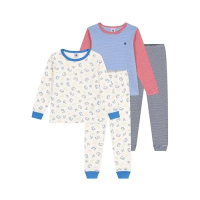 Bild av Petit Bateau Longbo SET 2 PACK Pyjamas för barn, Storlek: 86, Medieval/marshmallow