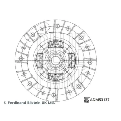 Bild av BLUE PRINT ADM53137 Disque d&#039;Embrayage 215 22