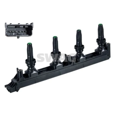 Bild av SWAG 62 93 6599 Bobine d&#039;allumage PEUGEOT: 307 3/5 portes, CC, 407 Berline, CITROËN: C4 I Picasso 1, Grand