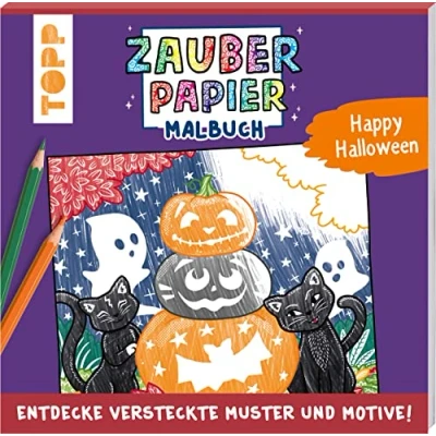 Bild av Zauberpapier Malbuch Happy Halloween: Entdecke versteckte Muster und Motive!