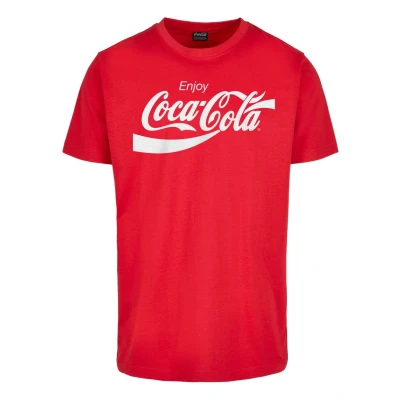 Bild av Merchcode COCA COLA LOGO Tshirt med print, Storlek: Small, Cityred