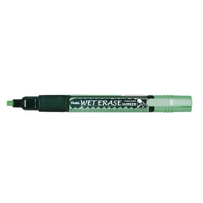 Bild av Pentel SMW26 DO markör för våtradergummi, kritmarkör, avtorkbar fukt, kilspets, 1 st, grön