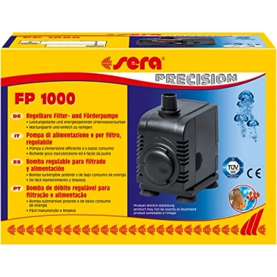 Bild av sera 30595 filter och transportpump FP 1000 justerbara undervattenspumpar för söt havsvatten akvarier