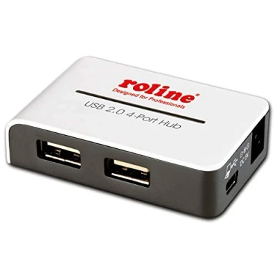 Bild av Roline USB 2.0 Hub &quot;Black and White&quot; 4 porte Grey