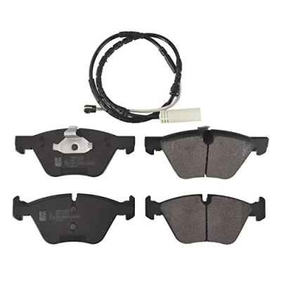 Bild av BLUE PRINT ADB114205 Jeu de plaquettes frein Essieu avant préparé pour indicateur d&#039;usure avec clip piston BMW: 3 Berline, 5 Coupe